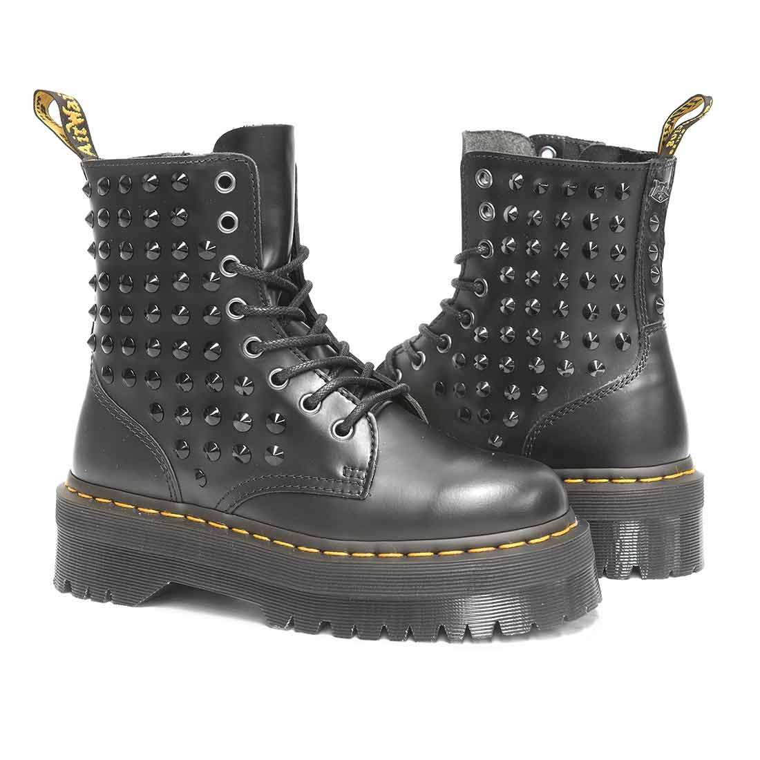Leather Boots Dottor Martens Platform Borchie Ankle Boots Dr