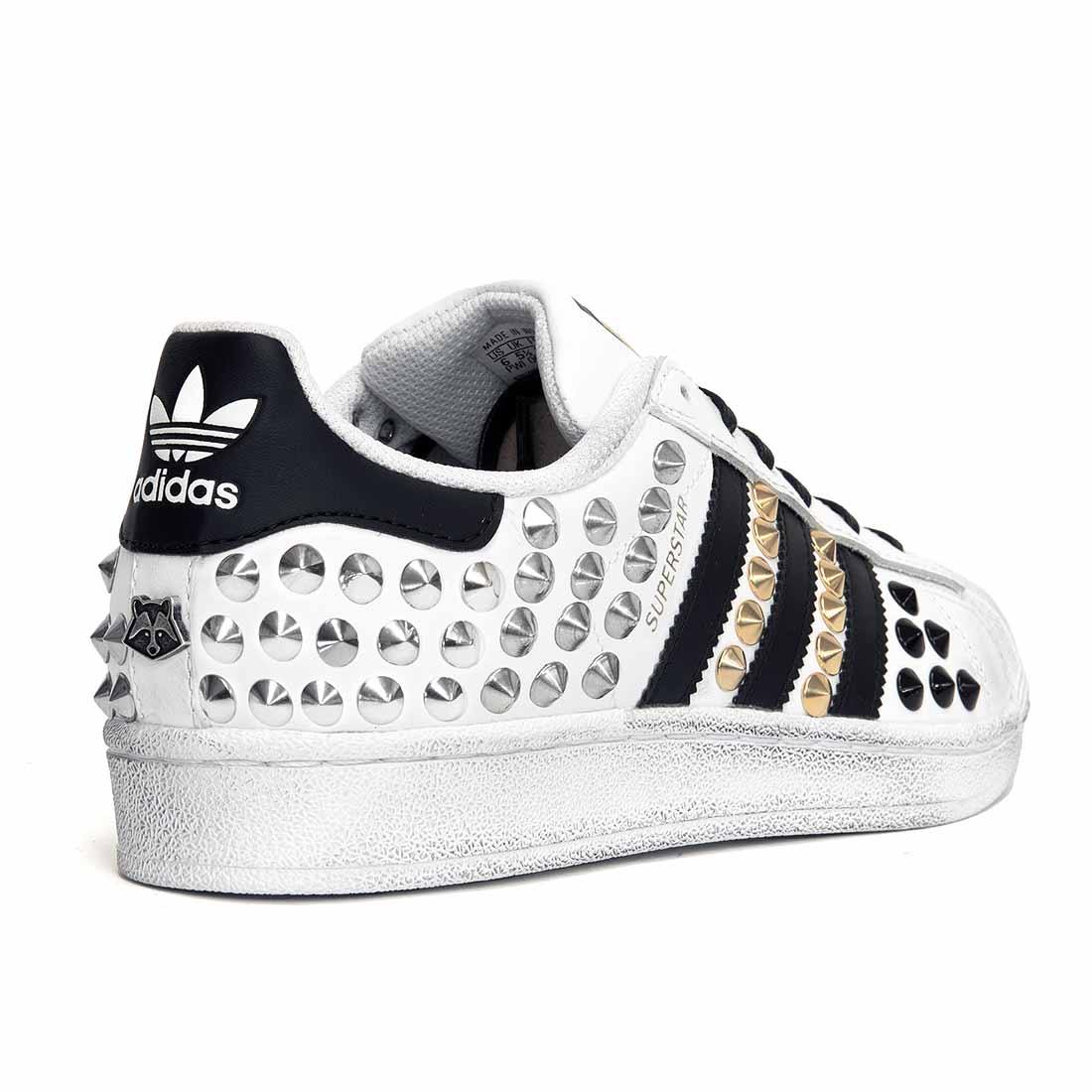 adidas gazelle silver green womens Adidas Superstar Personalizzate Total Borchie & Black Silver Glitter