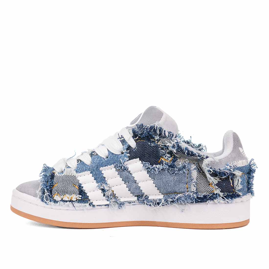 Adidas campus in denim jeans blu