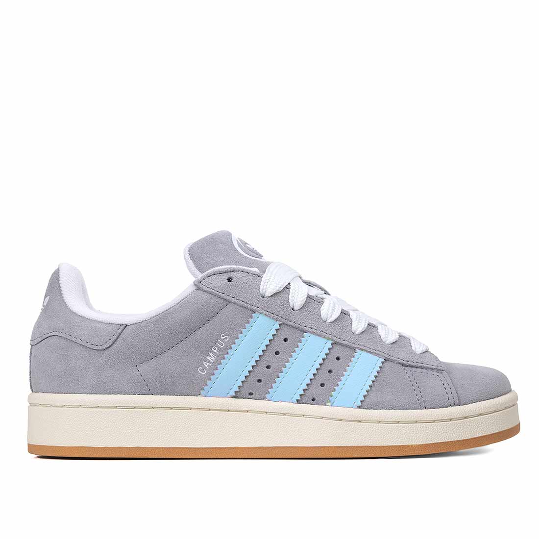 Adidas campus color grigio con bande azzurro chiaro