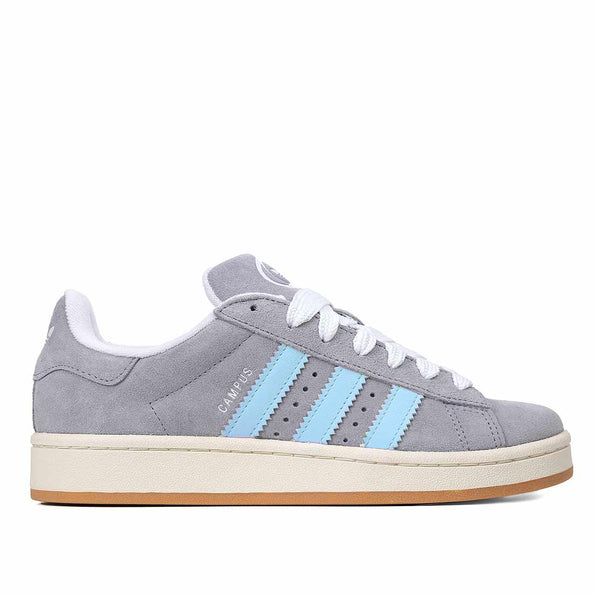 Adidas campus color grigio con bande azzurro chiaro