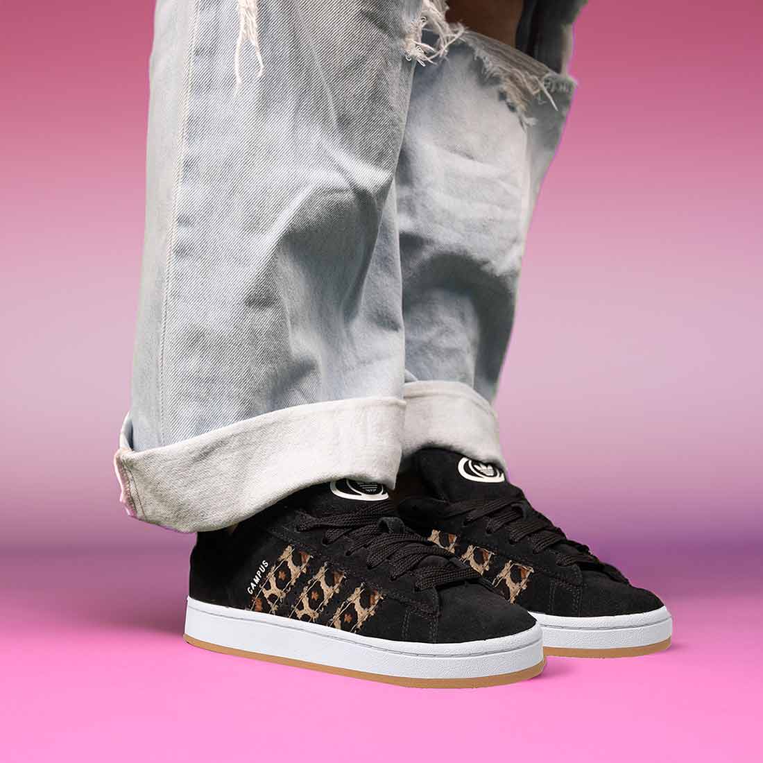 Adidas Campus Nere e Leopardate - Outlet