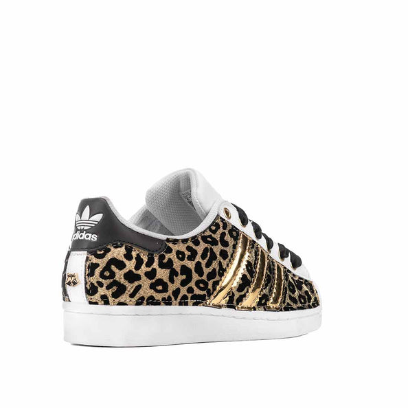 adidas leopardate oro con bande in reflex oro