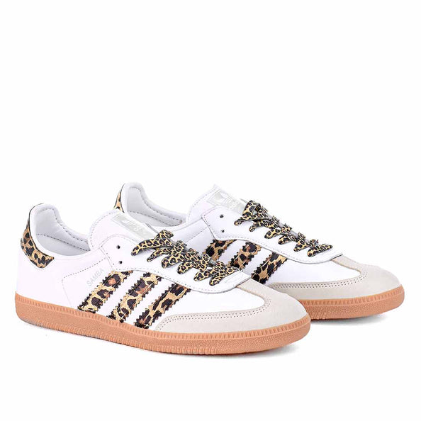 Adidas samba leopardate con lacci leopardati