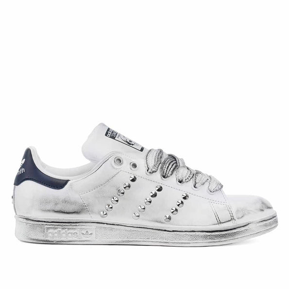 Adidas Stan Smith con borchie argent ed effetto vintage
