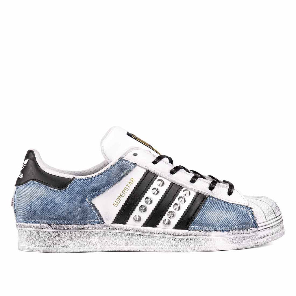 Adidas Superstar Jeans e Borchie | Spedizione GRATIS in 24h � Racoon Lab