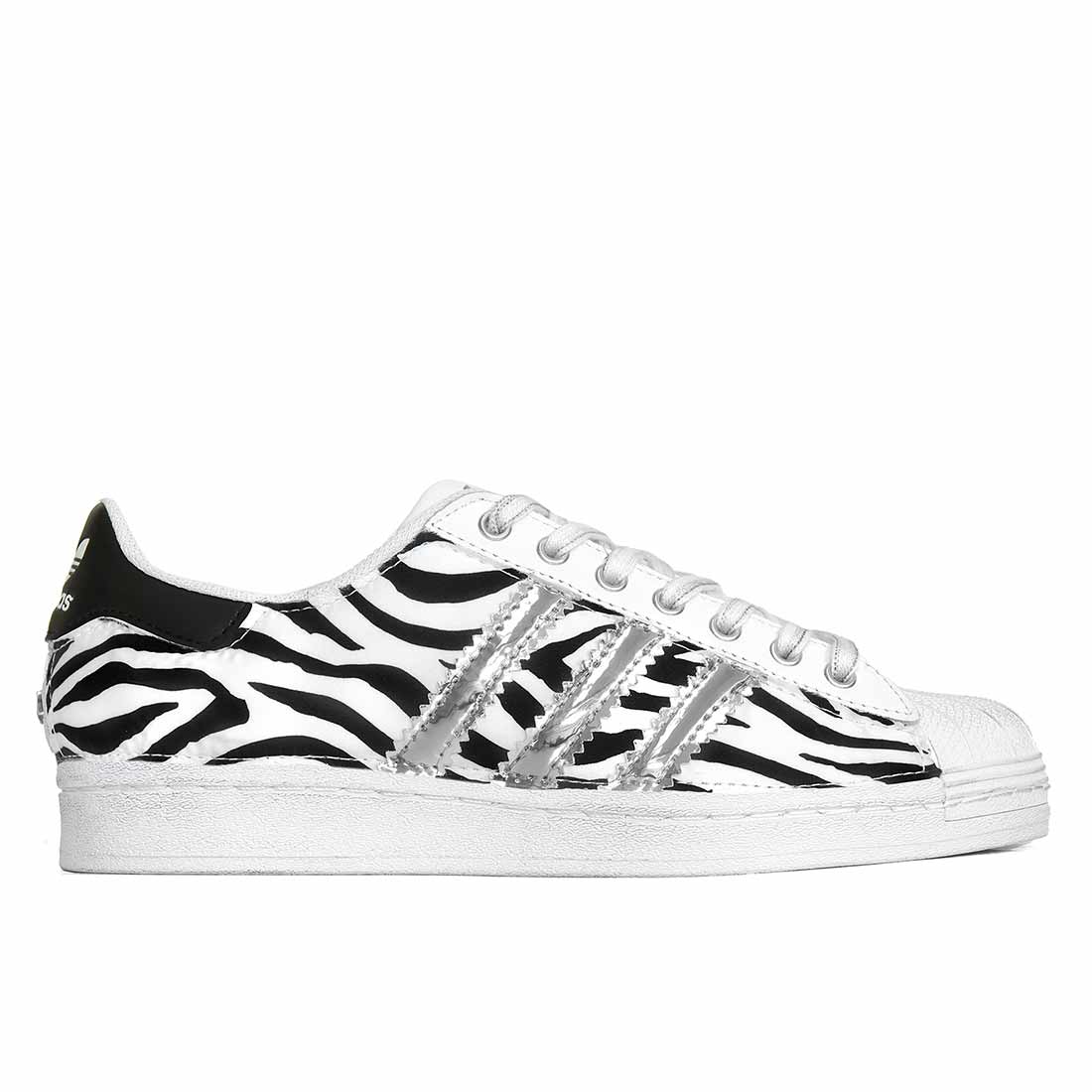 Adidas Superstar Zebrate Strisce Argento - Outlet