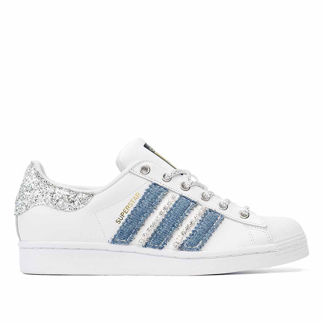 Adidas Superstar Jeans, Strass e Gioielli - Outlet