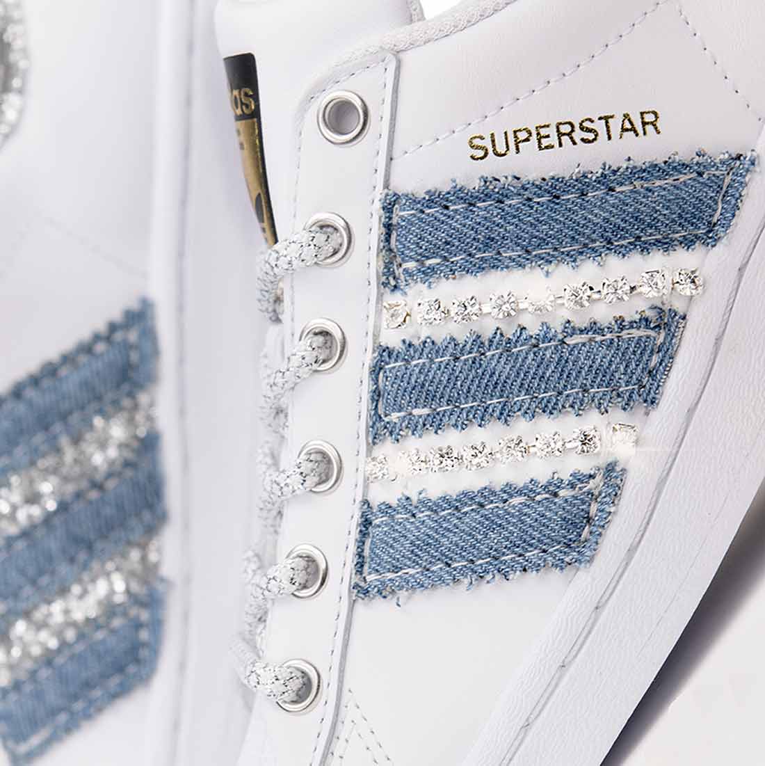 Adidas Superstar Jeans, Strass e Gioielli - Outlet