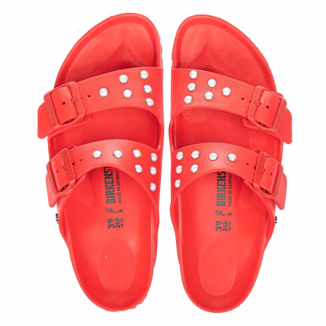 Personalizzazione Birkenstock Arizona EVA Rosse con Perle - Outlet