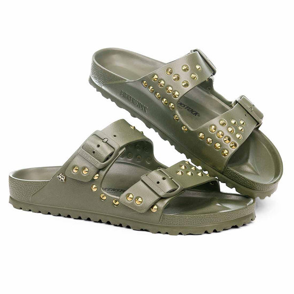 Birkenstock Arizona EVA Verde Kaki e borchie Oro Sped. GRATIS 24h Racoon Lab