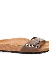 Birkenstock Borchiate con borchie quadrate color Argento