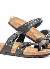 Birkenstock Mayari nere con borchie argento
