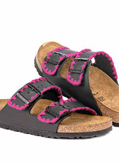 Ciabatte Birkenstock Arizona Crochet con filo Fucsia