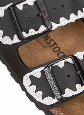 Personalizzazione Birkenstock Arizona Ricamate - Nere - Outlet