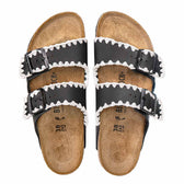 Personalizzazione Birkenstock Arizona Ricamate - Nere - Outlet