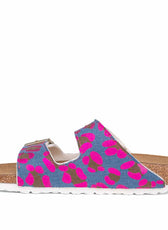Personalizzazione Birkenstock Arizona Leopardate Denim