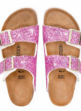 Personalizzazione Birkenstock Arizona Bianche - Glitter Fucsia - Outlet