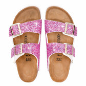 Personalizzazione Birkenstock Arizona Bianche - Glitter Fucsia - Outlet