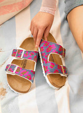 Personalizzazione Birkenstock Arizona Leopardate Denim - Outlet