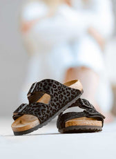 Birkenstock arizona nere leopardate nero 