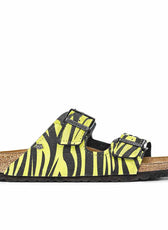 Personalizzazione Birkenstock Arizona Zebrate Giallo Fluo - Outlet