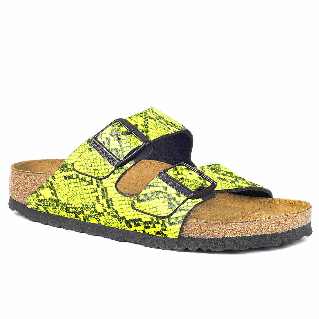Personalizzazione Birkenstock Arizona Pitonate Giallo Fluo (neon) - Outlet