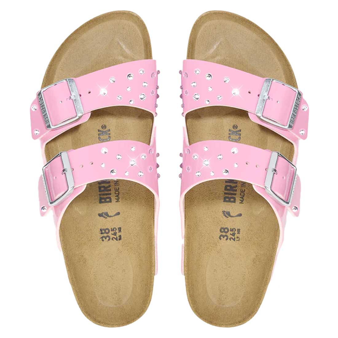 birkenstock arizona rosa barbie con strass