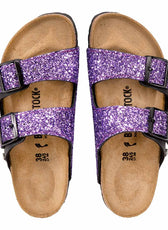 Birkenstock arizona con glitter viola