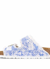 Personalizzazione Birkenstock Arizona Bianche Blu stile Capri - Outlet