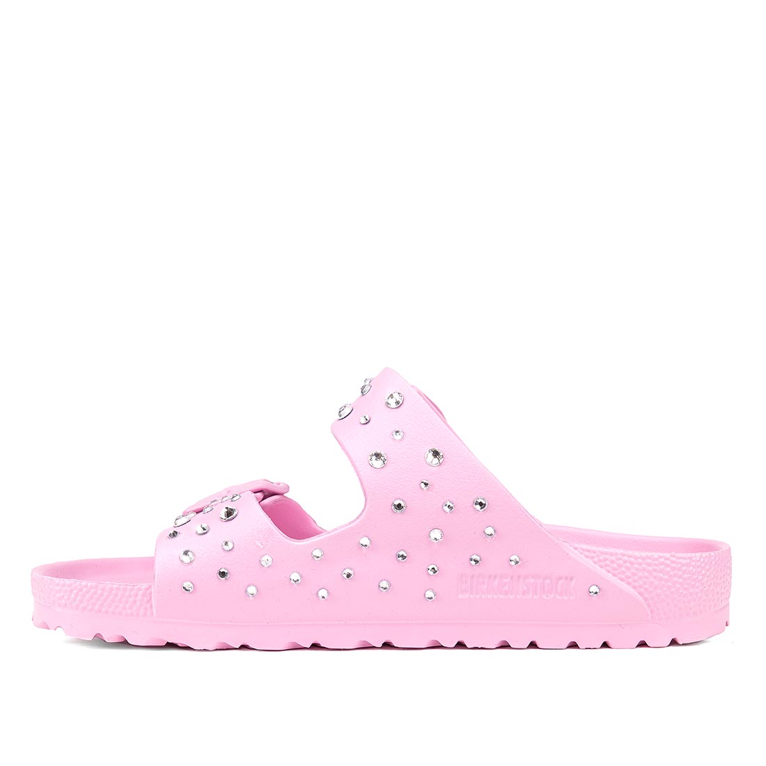 Birkenstock eva rosa pastello con strass argento