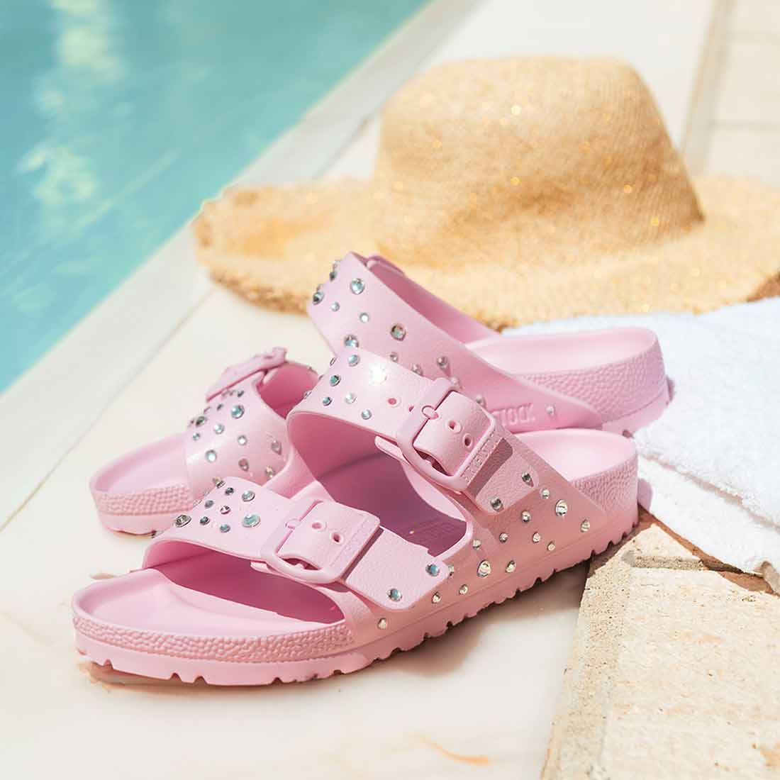 Birkenstock eva rosa con strass 