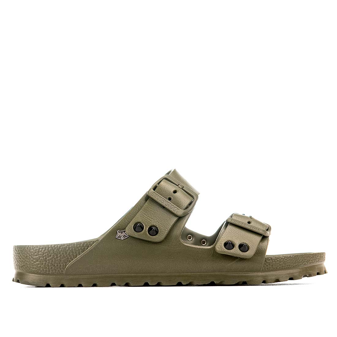 Birkenstock eva verde militare con borchiette nere