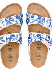 Birkenstock Papillio Platform capri bianche e blu