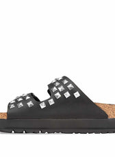 Personalizzazione Birkenstock Papillio Arizona con Borchie a Piramide Argento - Outlet