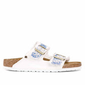 Personalizzazione Birkenstock Arizona Bianche Blu stile Capri - Outlet
