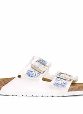 Personalizzazione Birkenstock Arizona Bianche Blu stile Capri - Outlet
