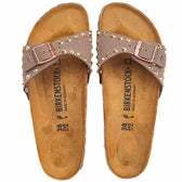 Personalizzazione Birkenstock Madrid Marrone con Borchie Oro - Outlet