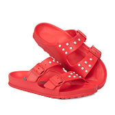 Personalizzazione Birkenstock Arizona EVA Rosse con Perle - Outlet