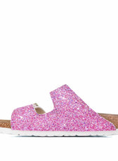 Personalizzazione Birkenstock Arizona Bianche - Glitter Fucsia - Outlet
