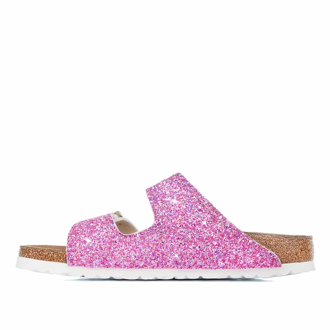 Personalizzazione Birkenstock Arizona Bianche - Glitter Fucsia - Outlet