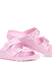 Ciabatte birkenstock arizona eva rosa con strass luccicanti 
