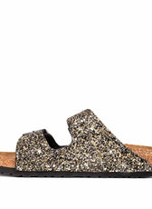 Ciabatte birkenstock con glitter oro