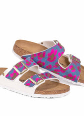 Personalizzazione Birkenstock Arizona Leopardate Denim - Outlet