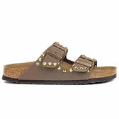 Personalizzazione Birkenstock Arizona con Borchie Oro - Marrone Mocca - Outlet