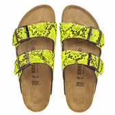 Personalizzazione Birkenstock Arizona Pitonate Giallo Fluo (neon) - Outlet