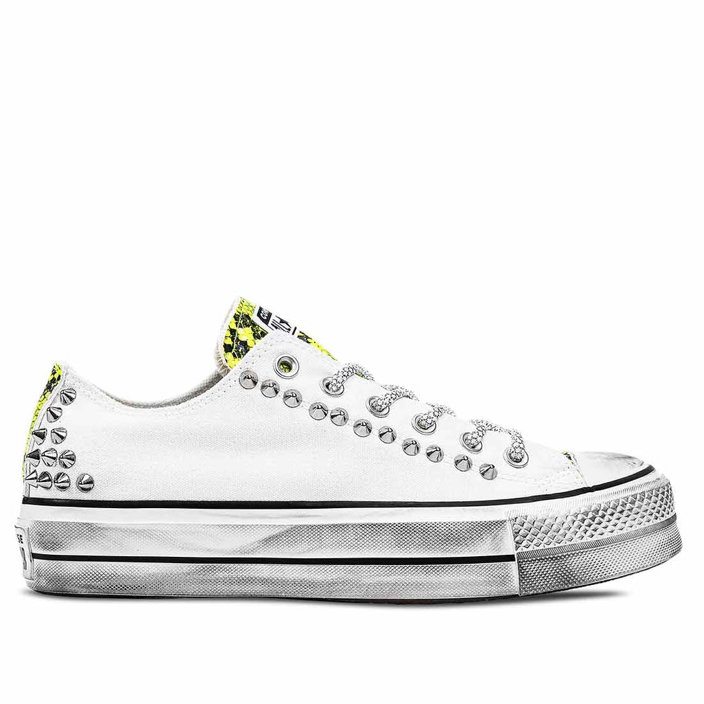 Converse bianca bassa best sale