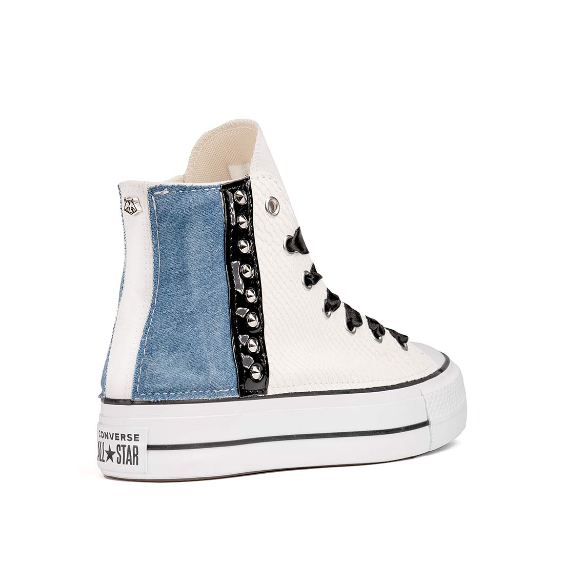 Converse All Star Platform Denim e Pitone Sped. GRATIS in 24h Racoon Lab