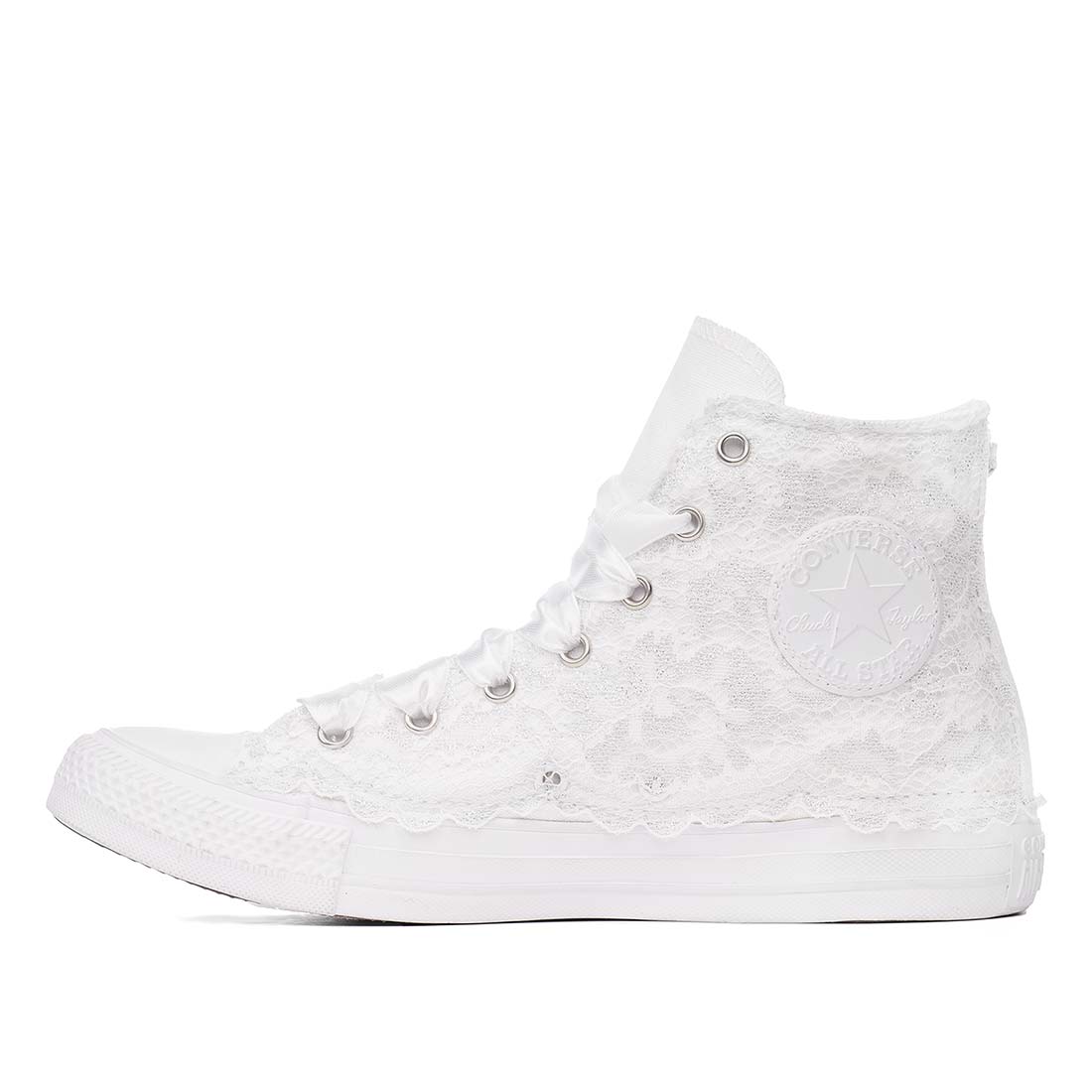 Converse All Star Alte in Pizzo Bianco