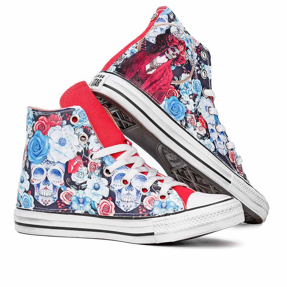 Converse All Star alte Rosse - Dia de los Muertos - Outlet